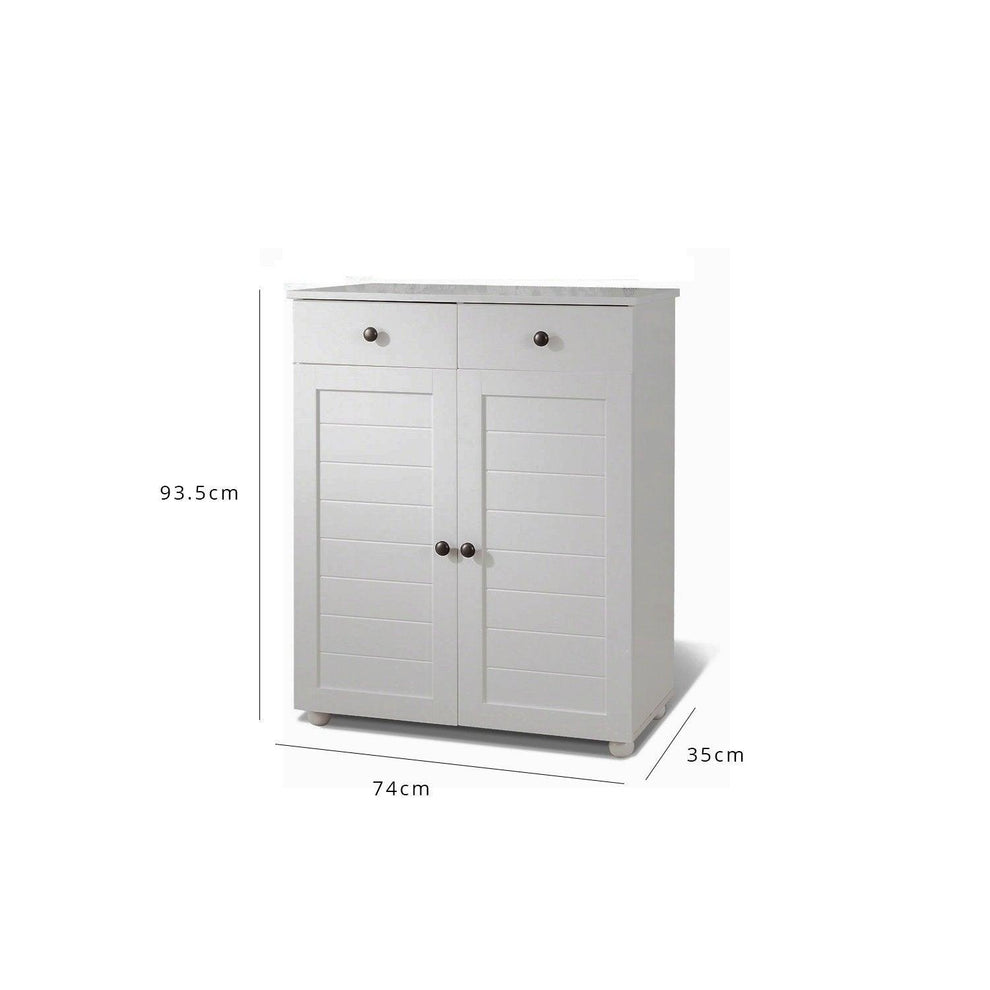 Ascot shoe grey storage cupboard Laura James