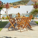Ashby 6 Seater Wooden Dining Set - 150cm - Laura James