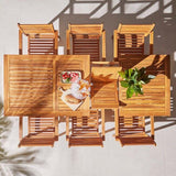 Aspen Outdoor Extendable Dining Set - With 6 Chairs - Laura James