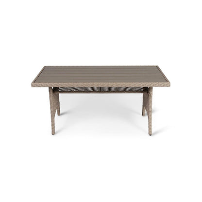 Aston Rattan Corner Sofa Set - 9 Seater - Natural Brown - Polywood Table Top - Laura James