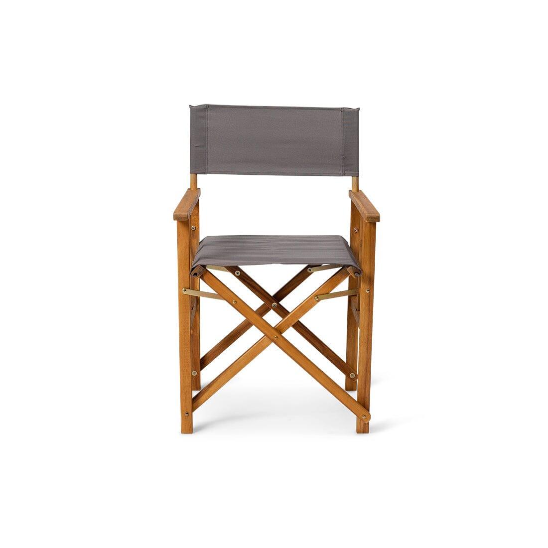 Cameron Directors Chair Dark Grey - Set of 2 - Laura James