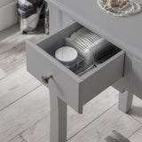 Capri Grey Dressing Table, Stool & Mirror Set - Laura James