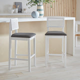 Charlie bar stool - white - Laura James