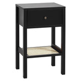 Charlie bedside table - black - Laura James