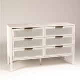 Charlie chest of drawers - 6 drawers - white - Laura James