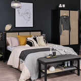Charlie double bed frame - black - Laura James