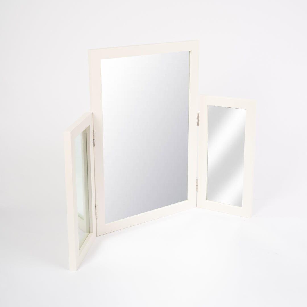 Charlie dressing table mirror - white - Laura James
