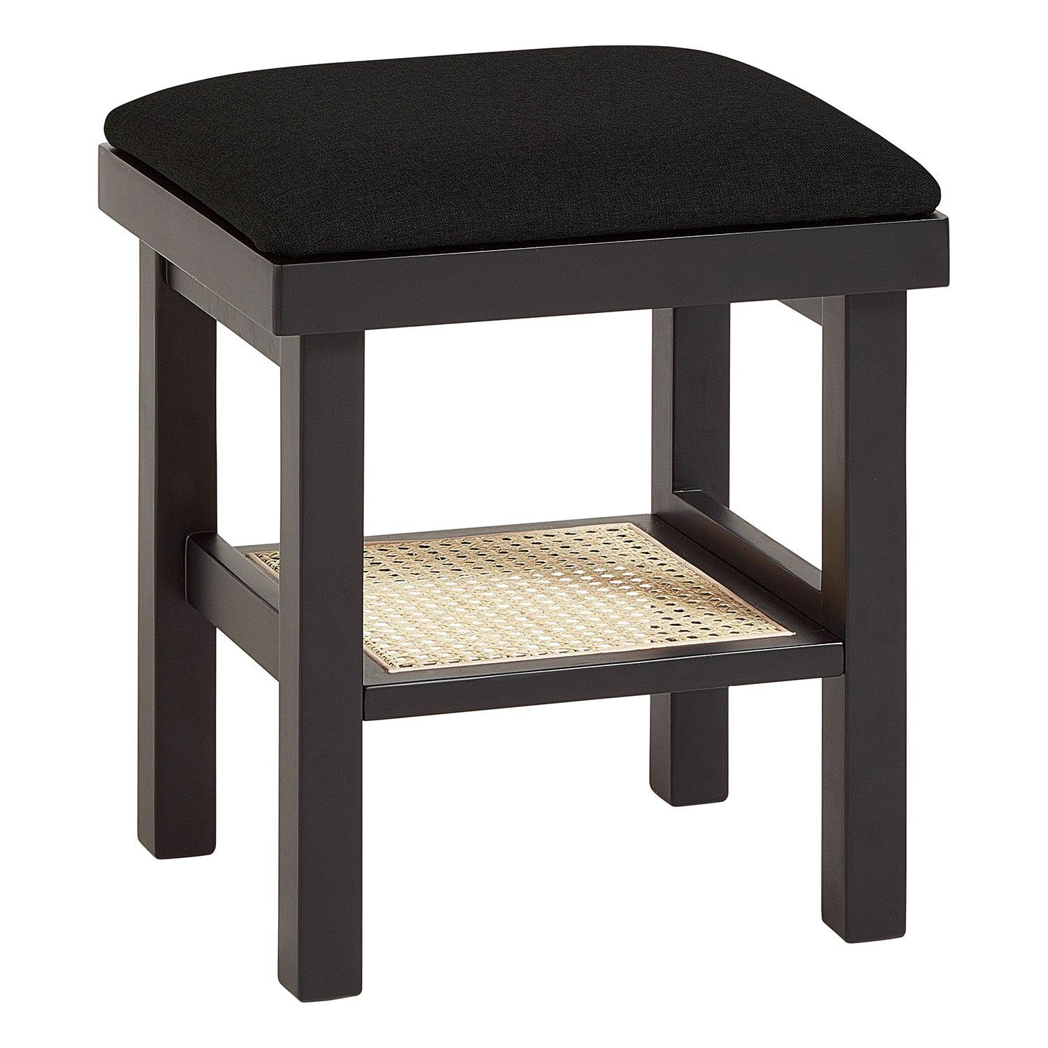 Charlie Black Dressing Table Stool – Laura James