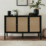 Charlie sideboard - cane front - black - Laura James