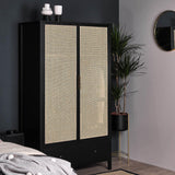 Charlie wardrobe - 2 door - Black - Laura James