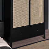Charlie wardrobe - 2 door - Black - Laura James