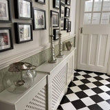 White Radiator Cover - Adjustable - Laura James
