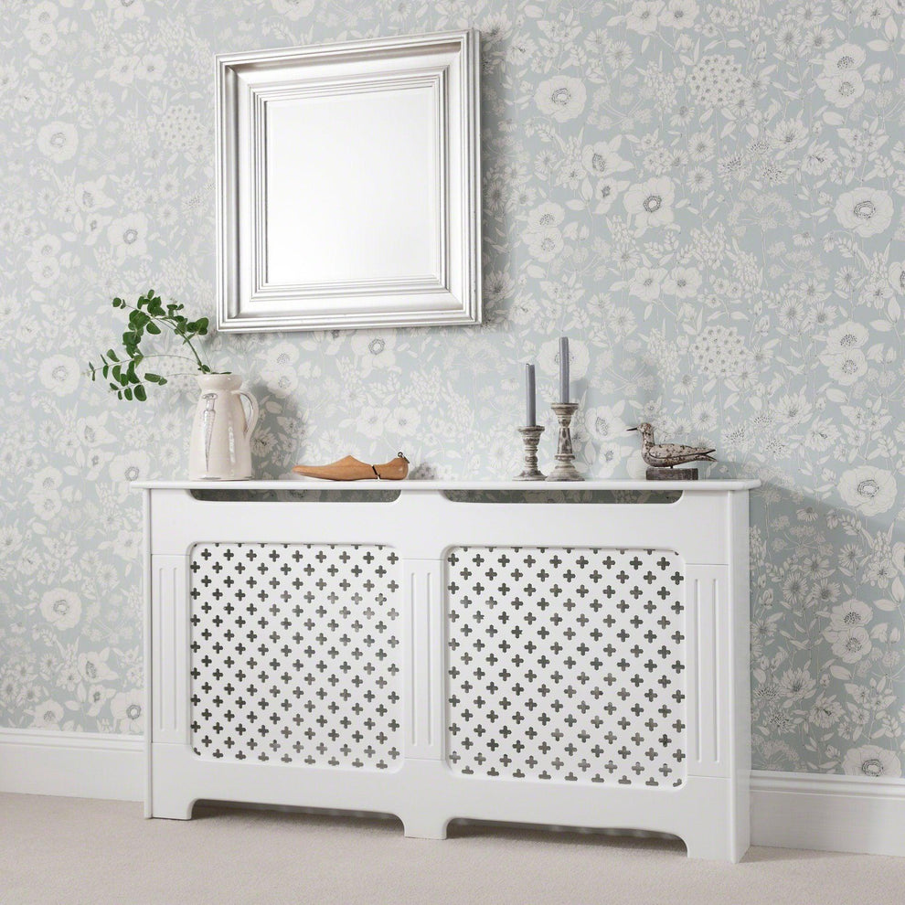 Edith Large Radiator Cover White - Laura James