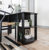 Black Corner - L-Shape Computer Desk - Laura James
