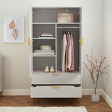Gloria 3 piece bedroom furniture set - 4 over 4 chest of drawers - grey - Laura James