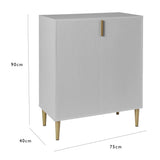Gloria small sideboard - grey - Laura James