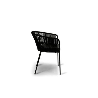 Hali Black Rope Garden Chair
