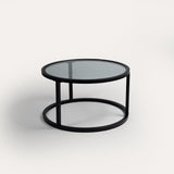 Harris black round coffee table - Laura James