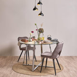 Heaton 150cm Round Seagrass Rug - Natural - Laura James
