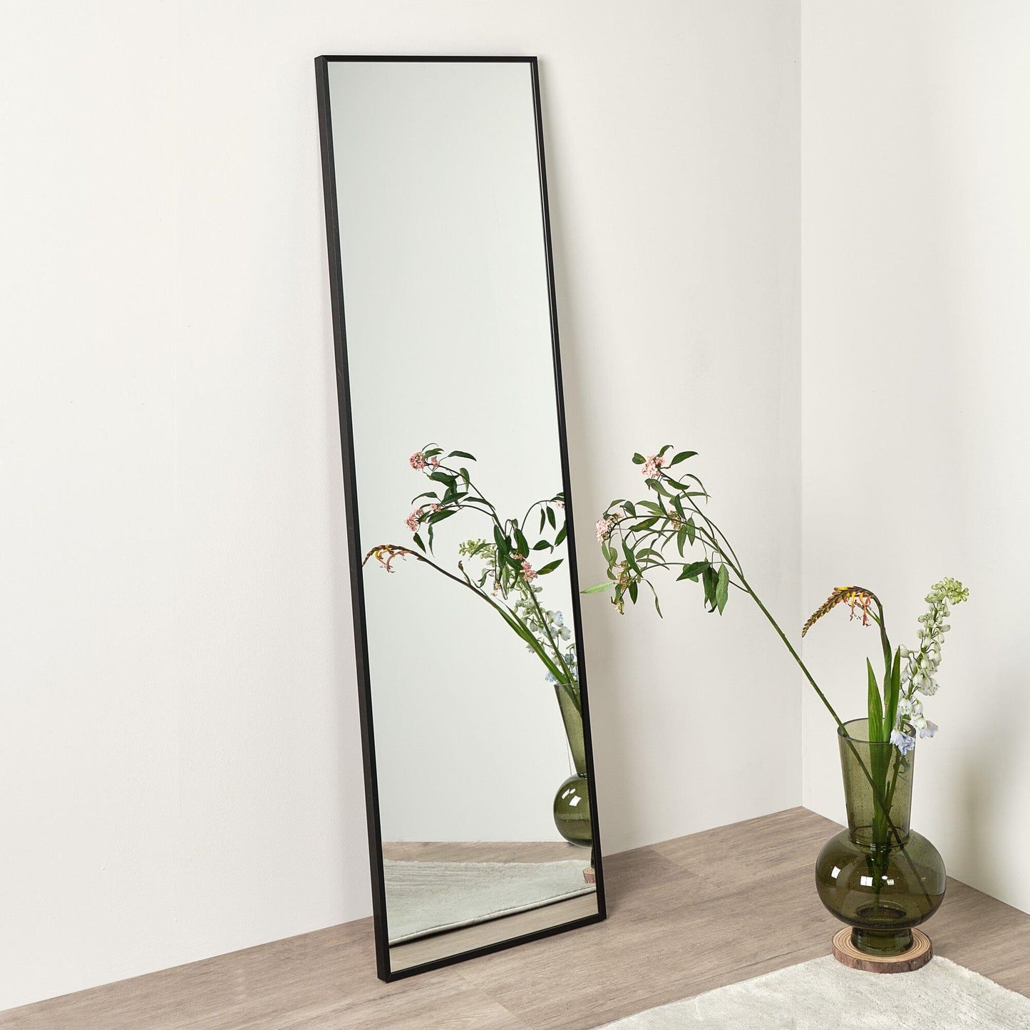 Full Length Leaning/Wall Mirror Black - Laura James
