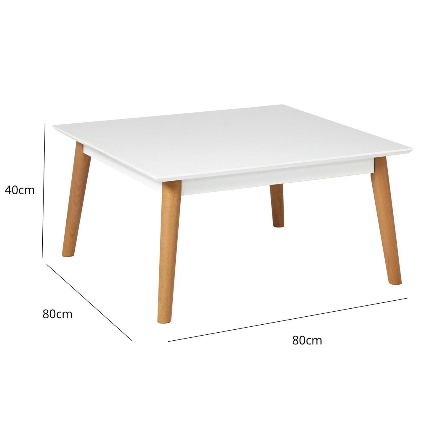 Hulra square coffee table - white - Laura James
