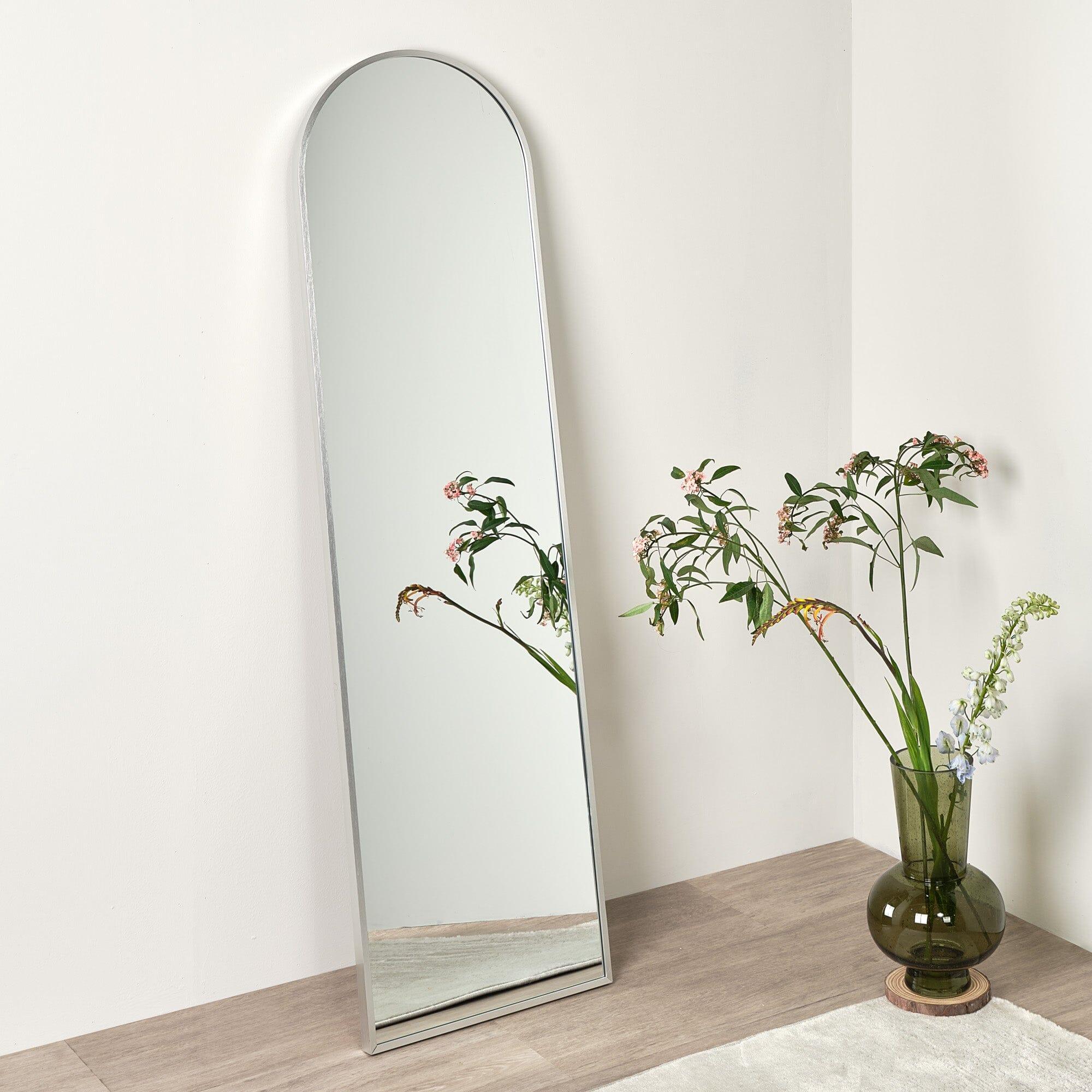 Floor mirror silver discount