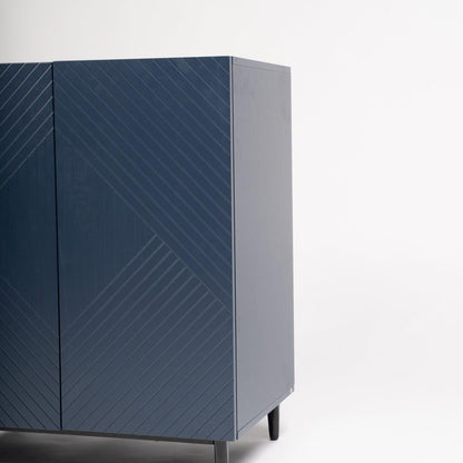 Jack small sideboard - geometric - blue - Laura James