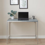 Jay desk - concrete effect and chrome - Laura James