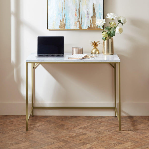 Grey gold desk hotsell