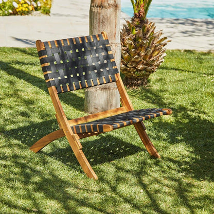Kai Black Folding Beach Chair
