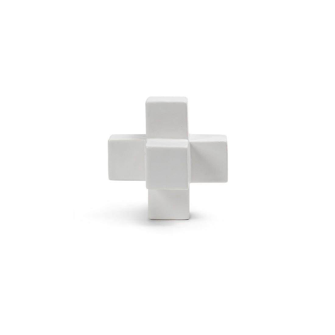 White decorative cross ornament