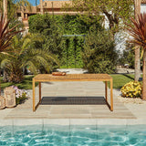 Lennox 6 Seater Outdoor Wooden Dining Table - Laura James
