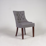 Louis dining chairs - set of 2 - grey and dark wood - Laura James