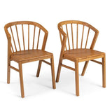 Oak Wooden Spindle Dining Chairs - Laura James