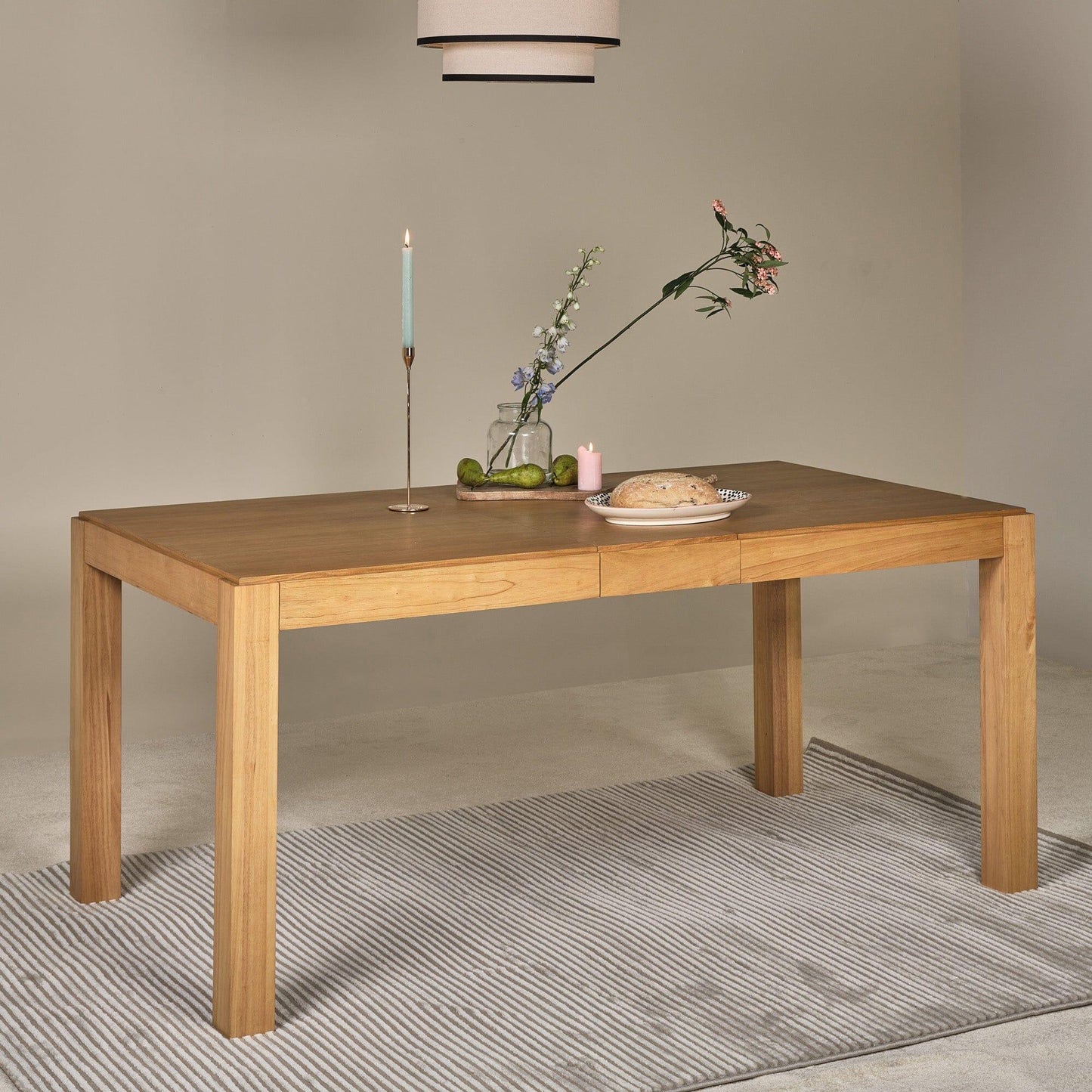 Magnus Oak extendable dining table 
