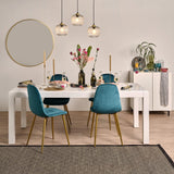 Magnus White 6-8 seater dining table