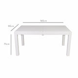 Magnus White Dining Table Large