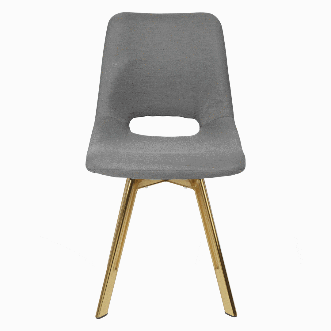 Grey Swivel Chair - Laura James