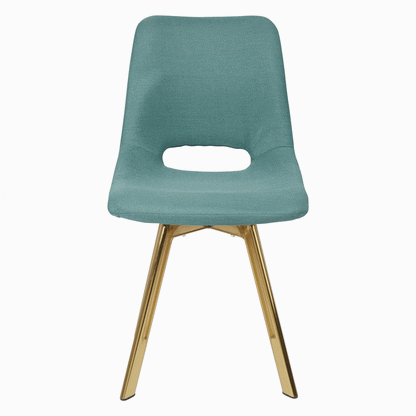 Margot office chair – teal and brass - Laura James