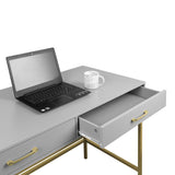 Marie dressing table and stool - grey - Laura James