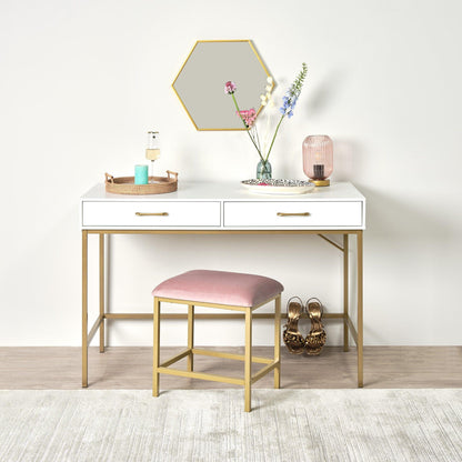 Marie dressing table and stool - white - Laura James