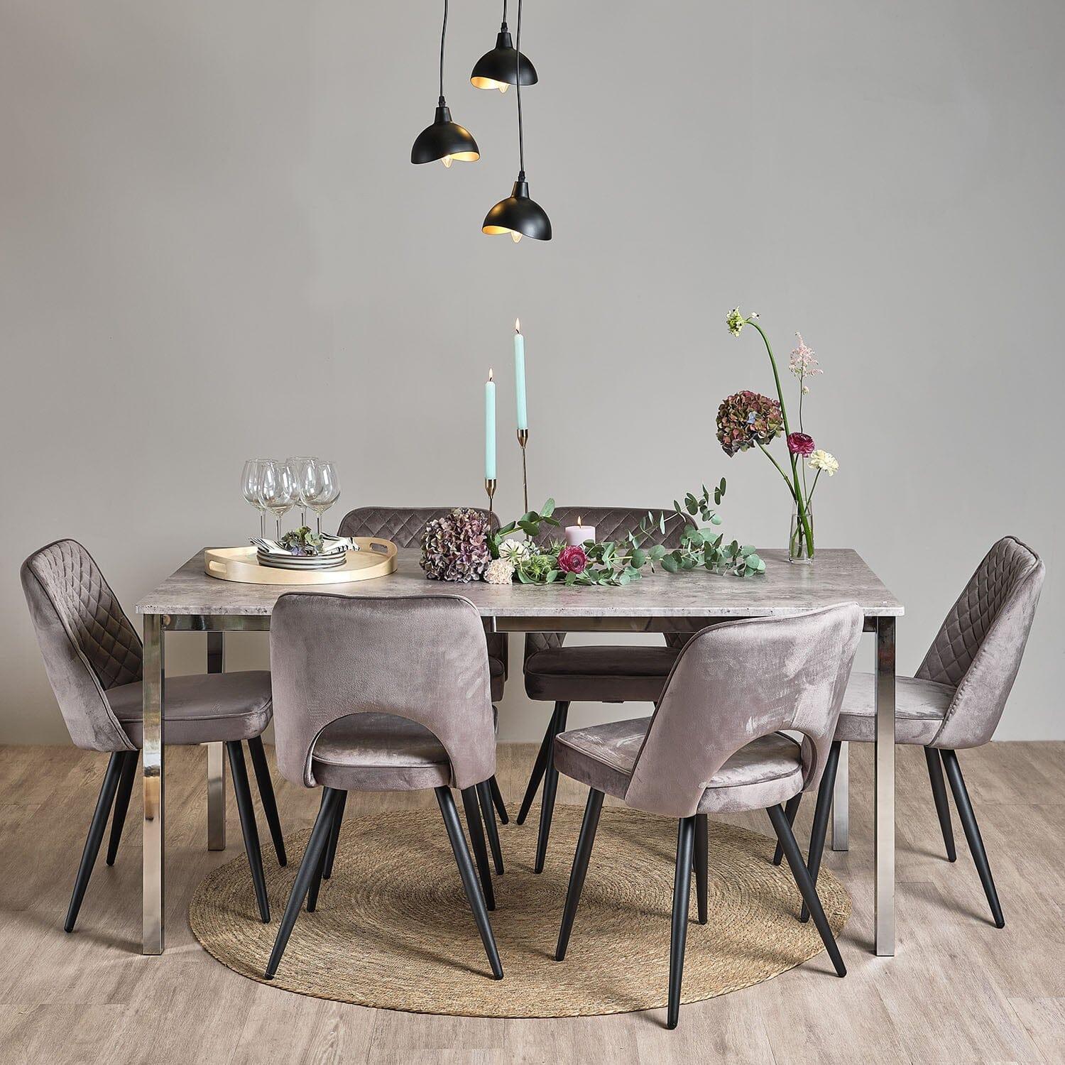 Concrete Dining Table Zen Outdoor Concrete Dining Table With Aluminium
