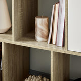 OUTLET-Anderson Bookcase Natural & White - Laura James