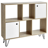 OUTLET-Anderson Bookcase Natural & White - Laura James