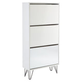 Anderson shoe cabinet - 3 door - white - Laura James
