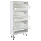 Anderson shoe cabinet - 3 door - white - Laura James