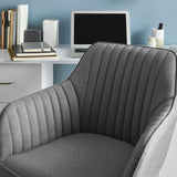 Anna grey swivel chair - Laura James