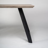 Outlet Atlas Wood Effect Dining Room Table with Black Legs