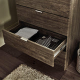 Ayla chest of drawers - dark oak - Laura James