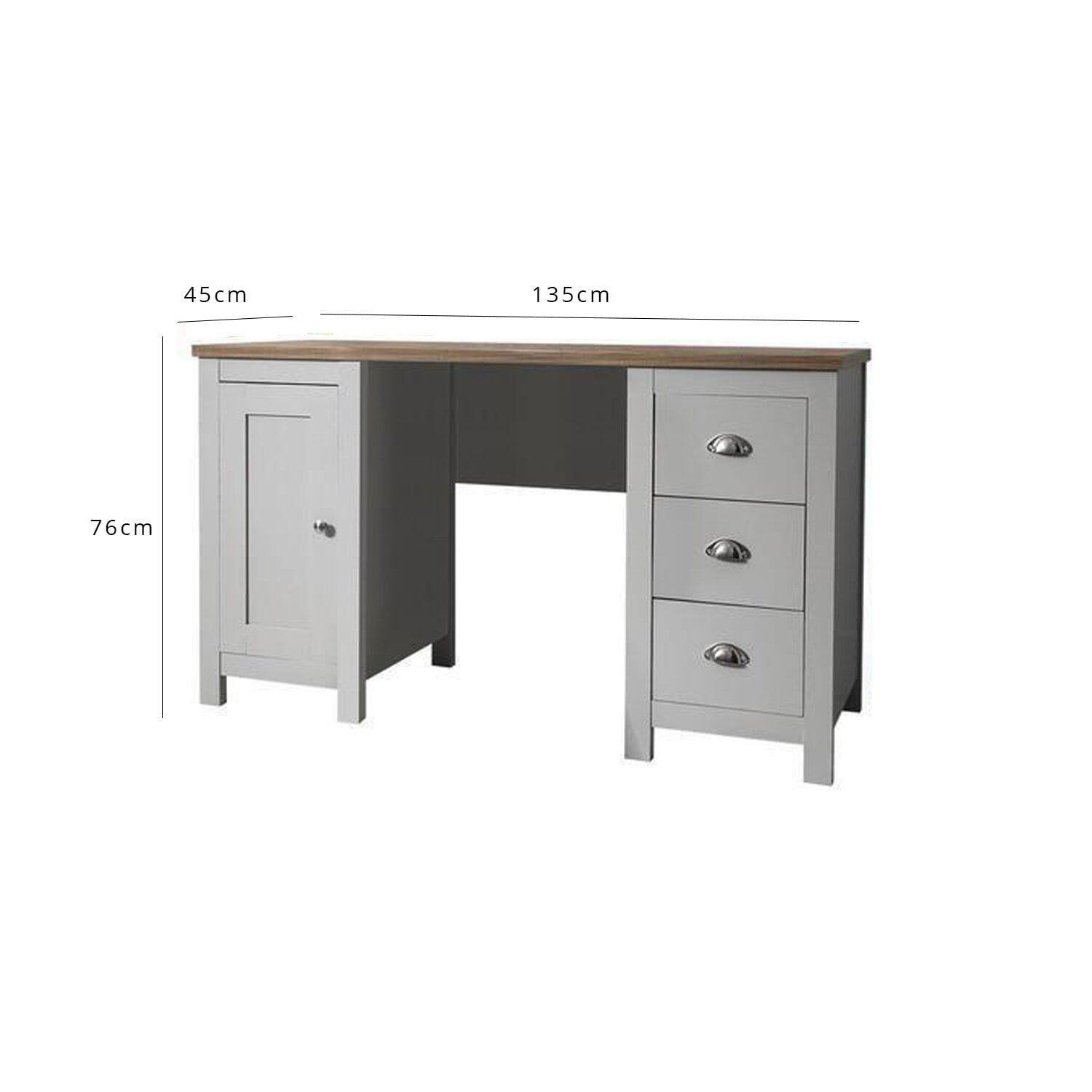 Grey Desk - Bampton - Laura James